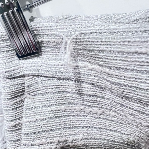 NWOT Banana Republic Light Gray/White High Rise Shorts - Picture 8 of 8